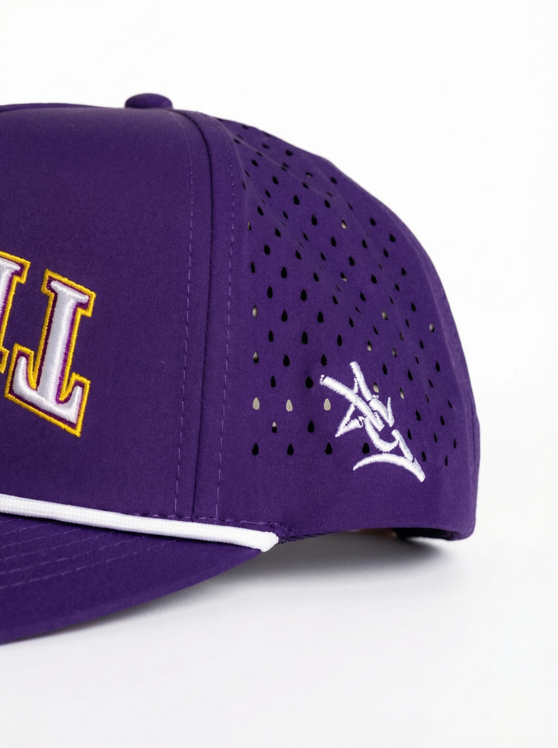 LSU Tigers Unisex | "Upside Down Tigers" Moisture Wicking Purple Hat