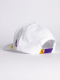 LSU Tigers Unisex | "Upside Down Tigers" Moisture Wicking White Hat