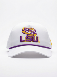 LSU Tigers Unisex | "LSU Eye Roped" Moisture Wicking White Hat
