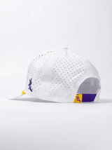 LSU Tigers Unisex | "Retro Louisiana State Univ Roped" Moisture Wicking White Hat