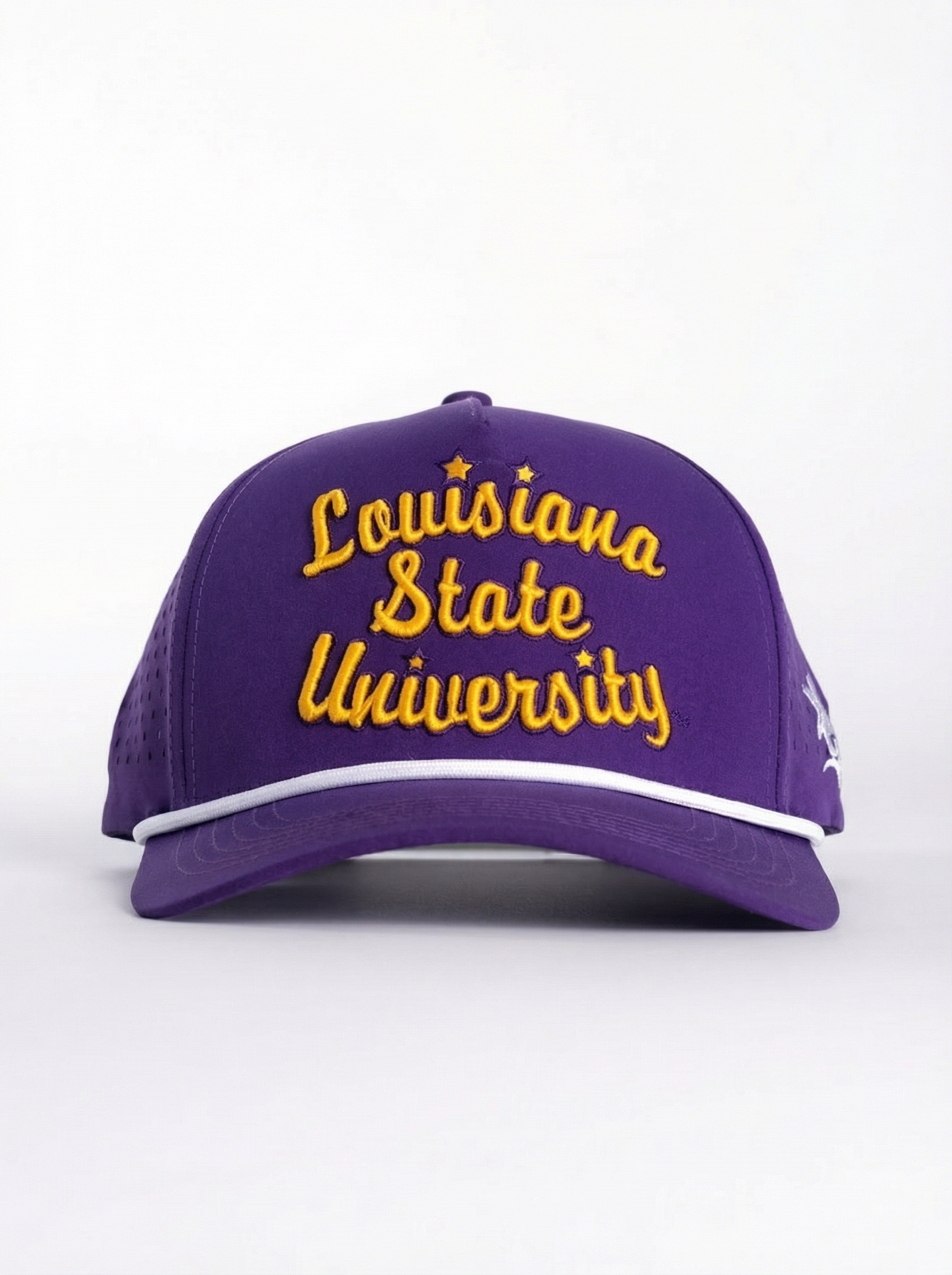 LSU Tigers Unisex | "Retro Louisiana State Univ Roped" Moisture Wicking Purple Hat
