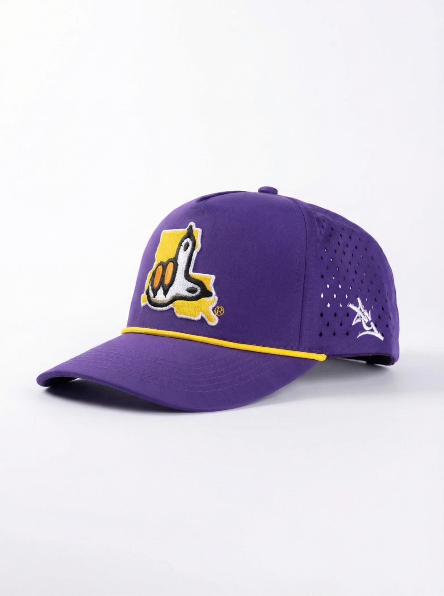 LSU Tigers Unisex | "Paw L Roped" Moisture Wicking Purple Hat