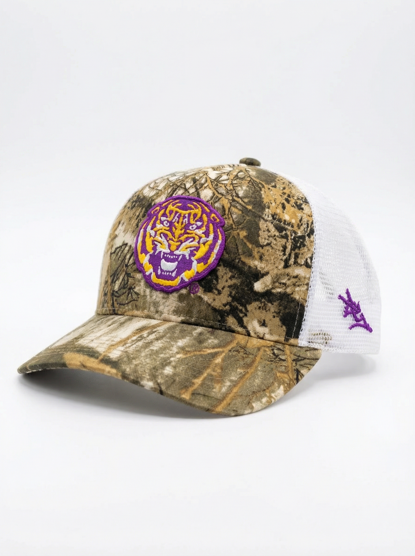 Camo LSU Tiger Head Mesh Back Hat