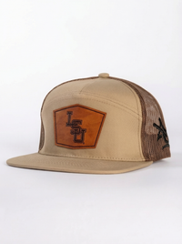 LSU Tigers Unisex | "Brown LSU Leather Patch" Hat