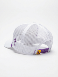 LSU Tigers Unisex | "GEAUX" Roped Mesh Back White Hat