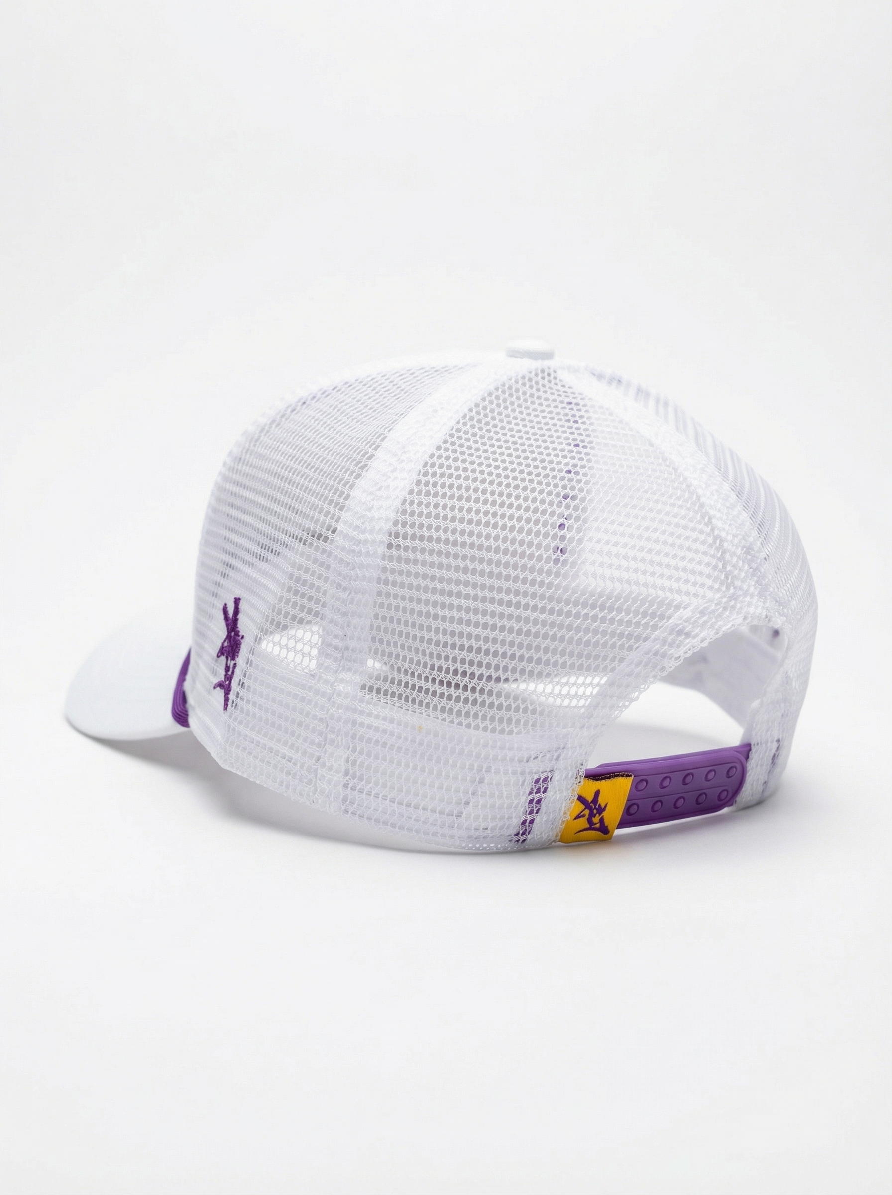 LSU Tigers Unisex | "GEAUX" Roped Mesh Back White Hat