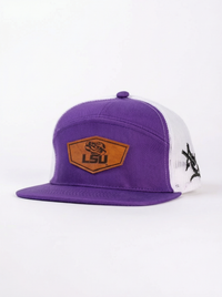 LSU Tigers Unisex | "Purple LSU Leather Patch" Hat