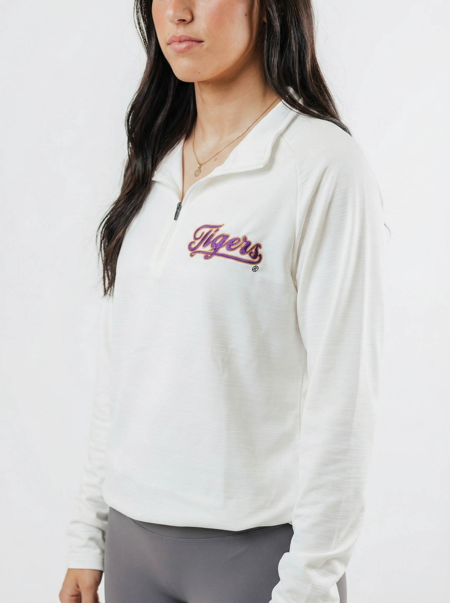 LSU Tigers Women's | "Tigers Script" 1/4 Zip