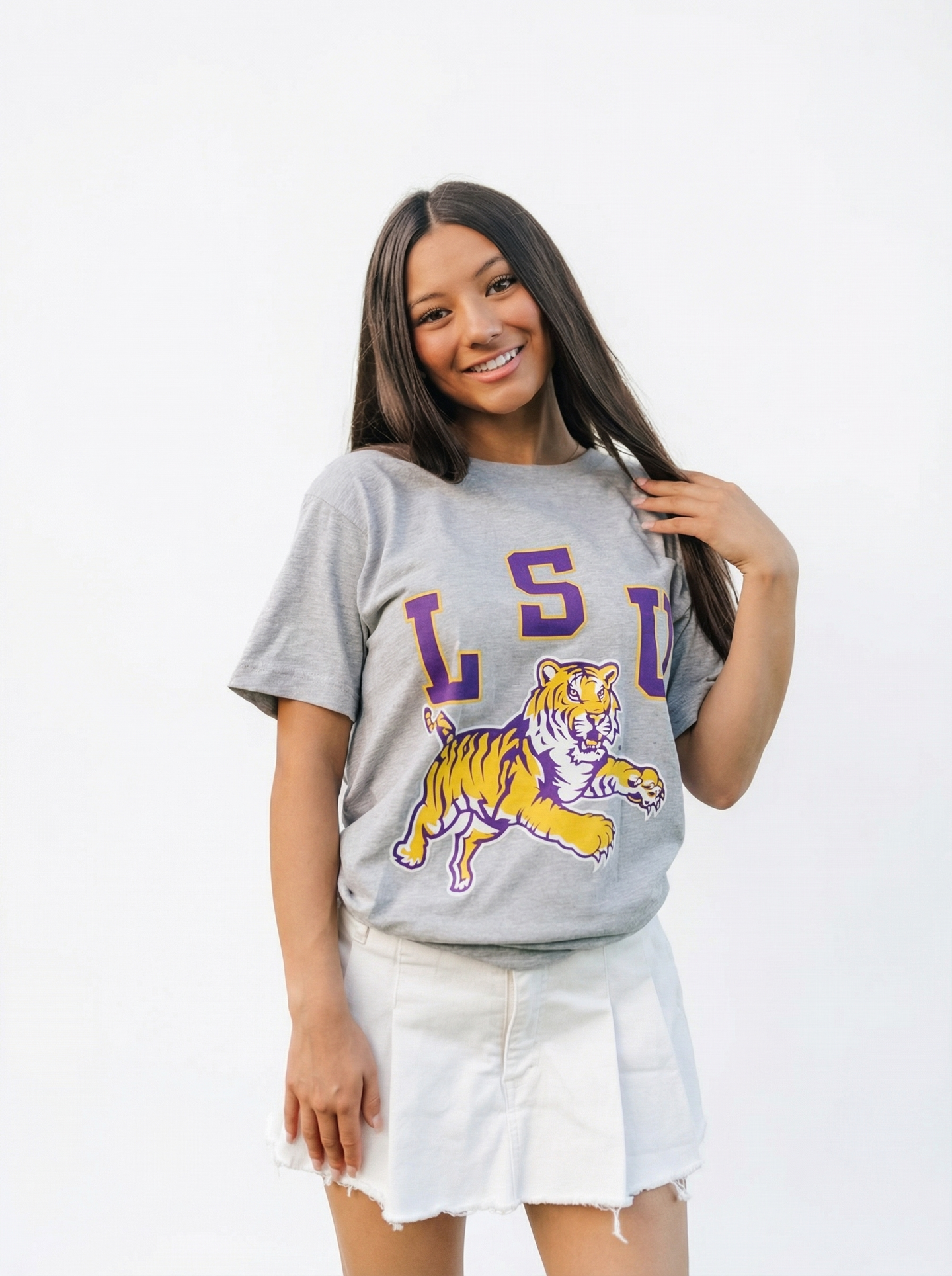 LSU Tigers Women's | "Retro LSU Jumping Tiger" T-Shirt