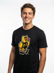 Kennesaw State The Varsity Vault Unisex | "Retro Walking Hooty" Black T-Shirt