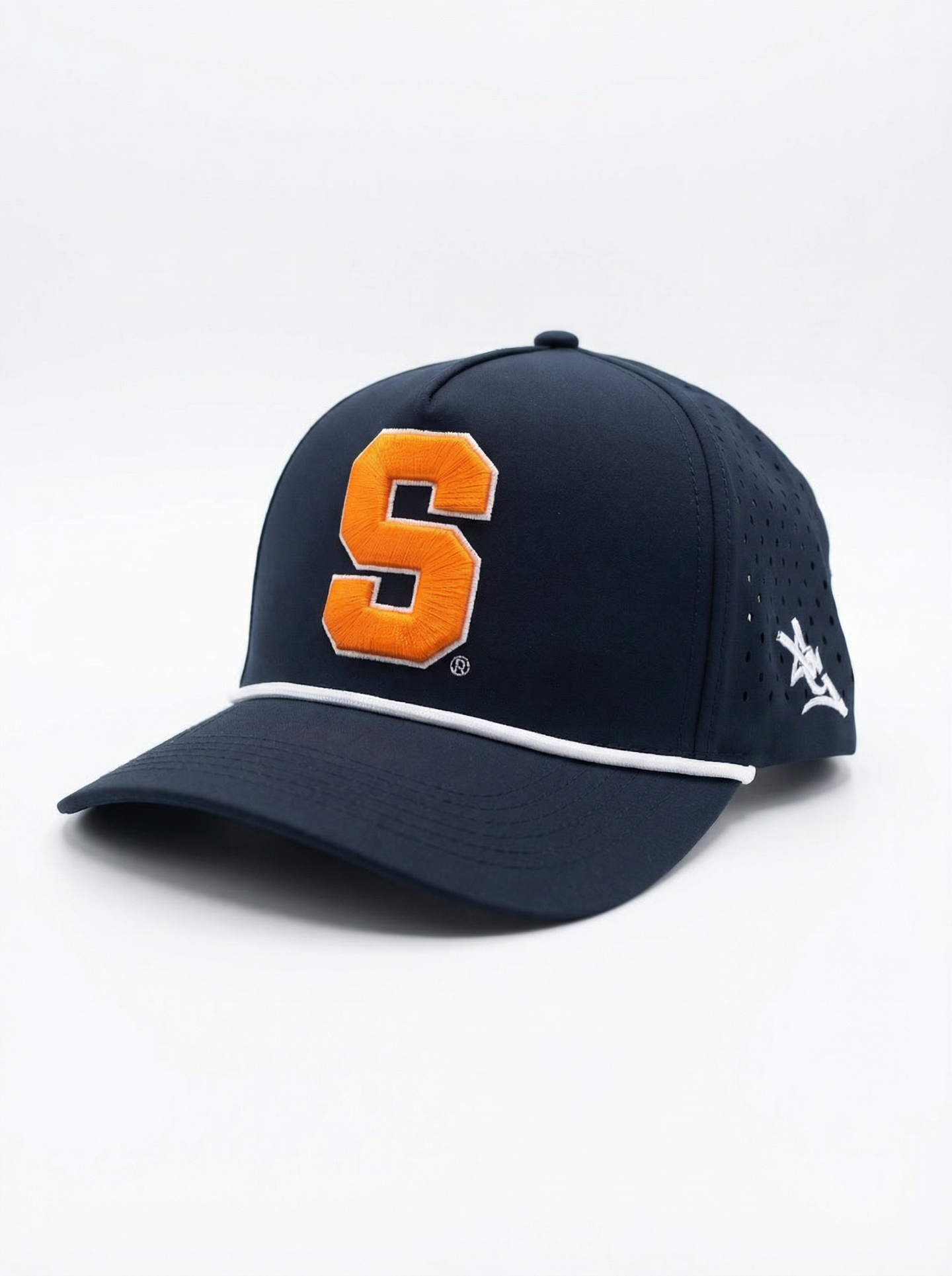 Syracuse Unisex | "Standard S Roped" Navy Moisture Wicking Hat