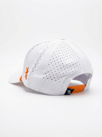 Syracuse Unisex | "Standard S Roped" White Moisture Wicking Hat