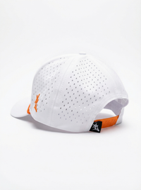 Syracuse Unisex | "Otto Roped" White Moisture Wicking Hat