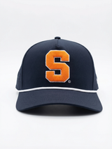 Syracuse Unisex | "Standard S Roped" Navy Moisture Wicking Hat