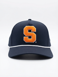 Syracuse Unisex | "Standard S Roped" Navy Moisture Wicking Hat