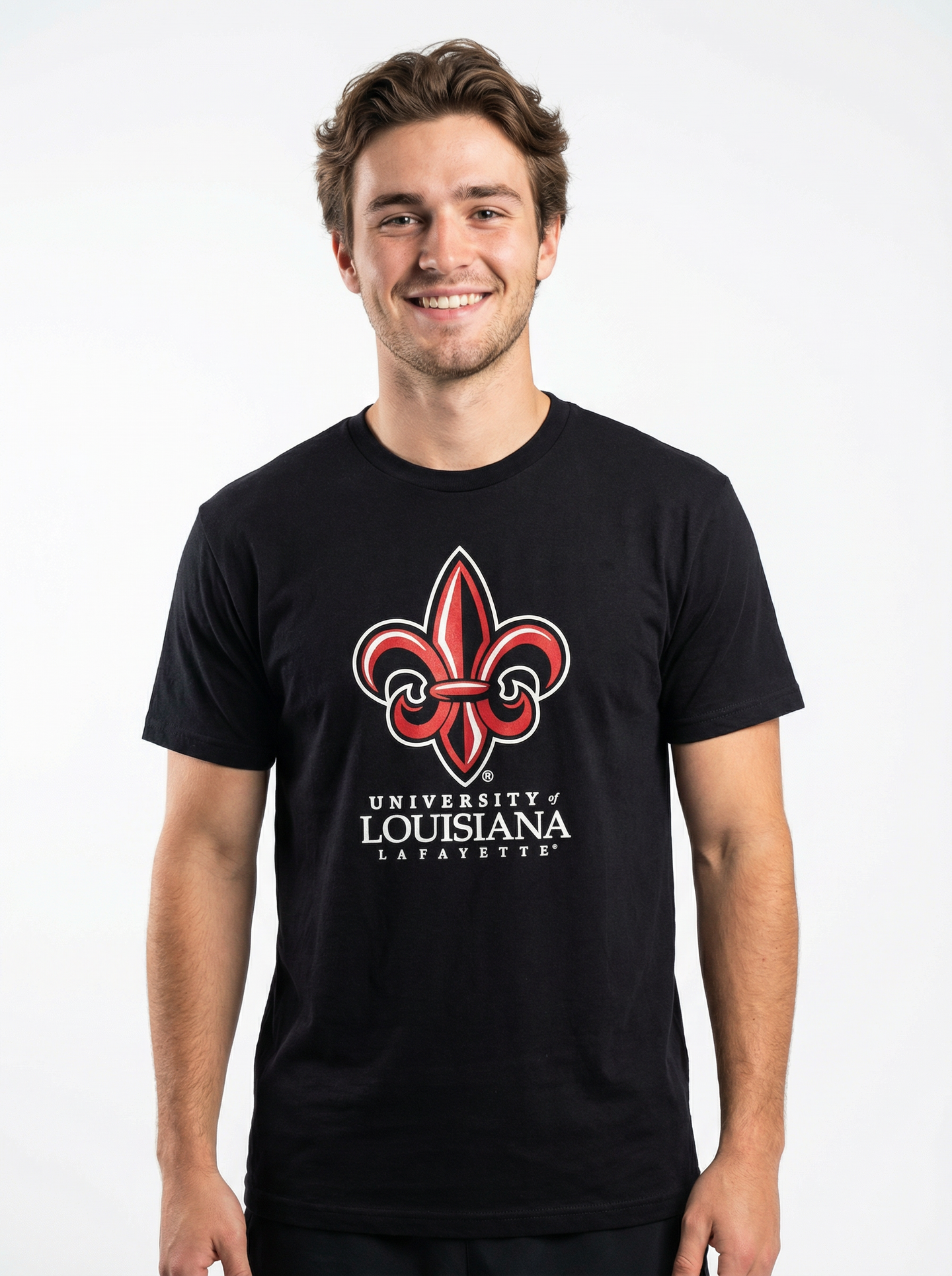 Louisiana Lafayette Men's | "Fleur-de-lis University of Louisiana" T-Shirt