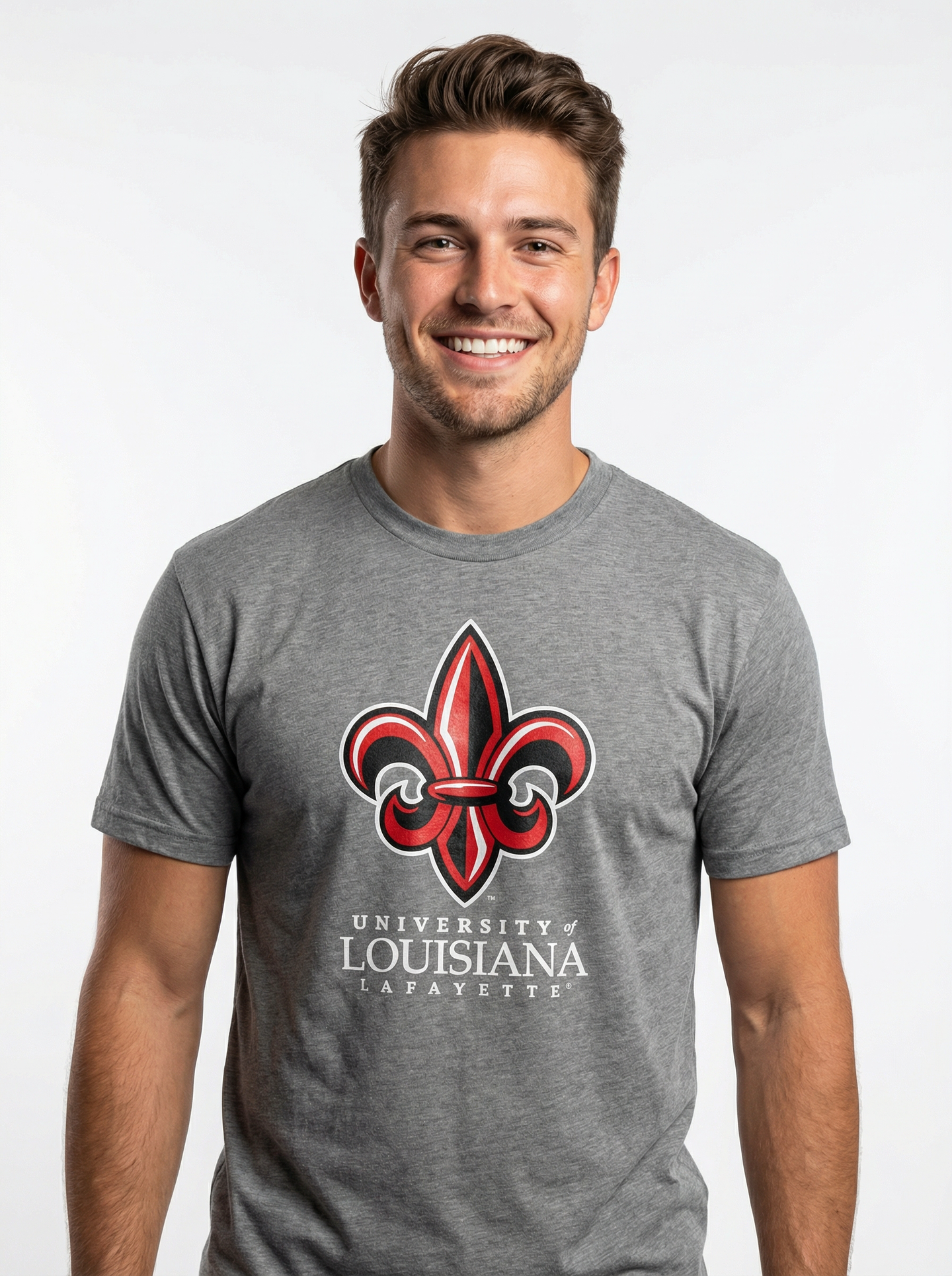 Louisiana Lafayette Men's | "Fleur-de-lis University of Louisiana" T-Shirt