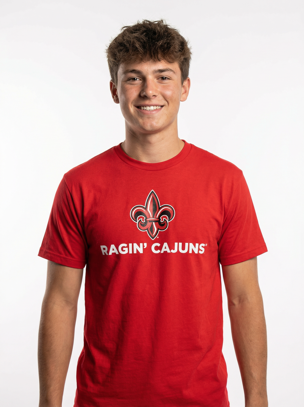 Louisiana Lafayette Men's | "Fleur-de-lis Ragin Cajuns" T-Shirt