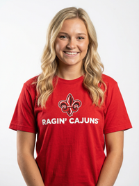 Louisiana Lafayette Unisex | "Fleur-de-lis Ragin Cajuns" T-Shirt