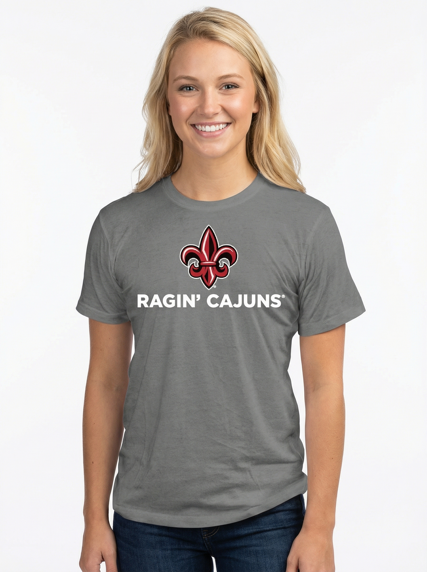 Louisiana Lafayette Women's | "Fleur-de-lis Ragin Cajuns" T-Shirt
