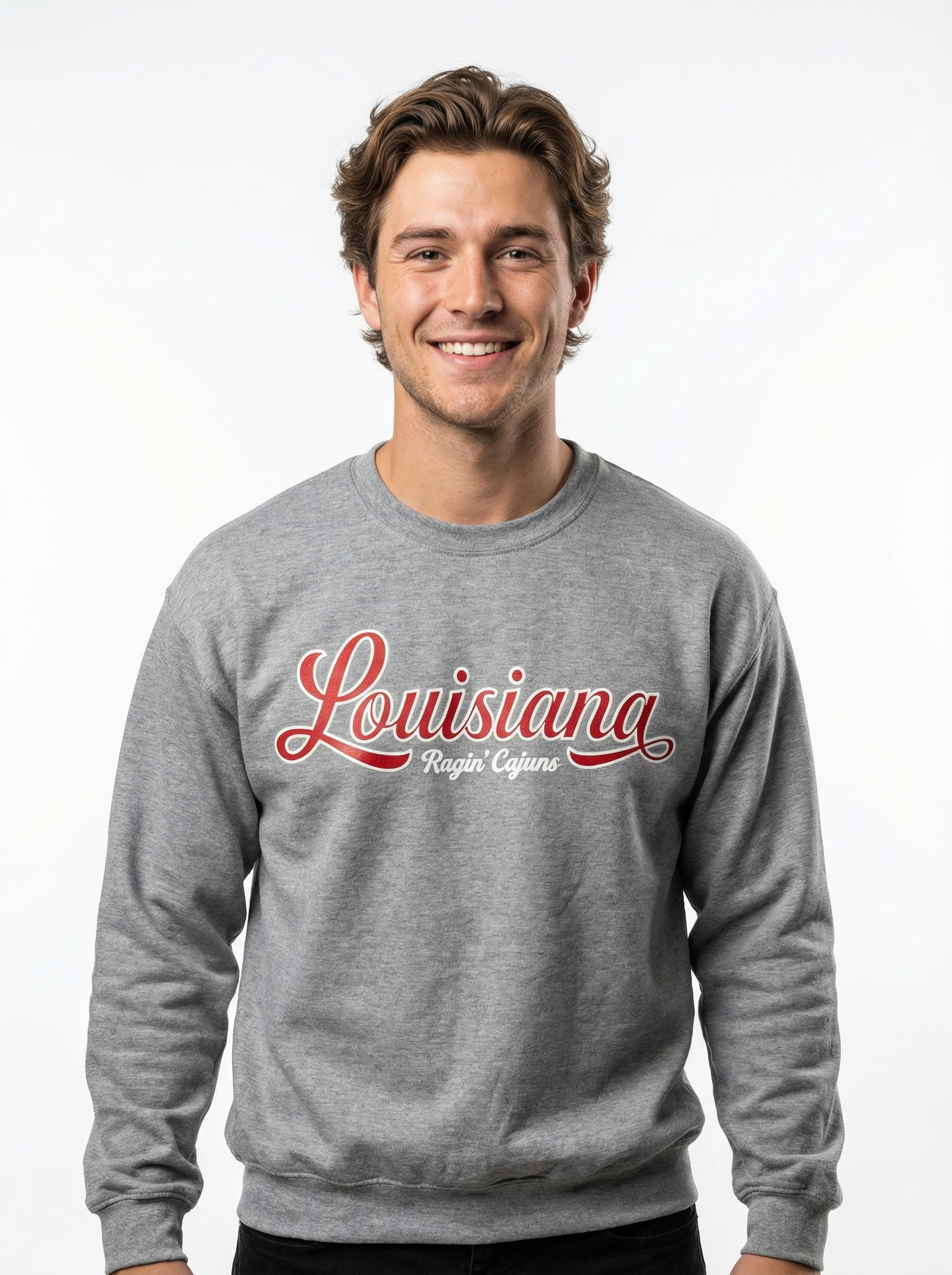 Louisiana Lafayette Men's | "Louisiana Ragin Cajuns" Crew Neck