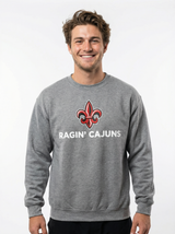 Louisiana Lafayette Men's | "Fleur-De-Lis Ragin Cajuns" Crew Neck