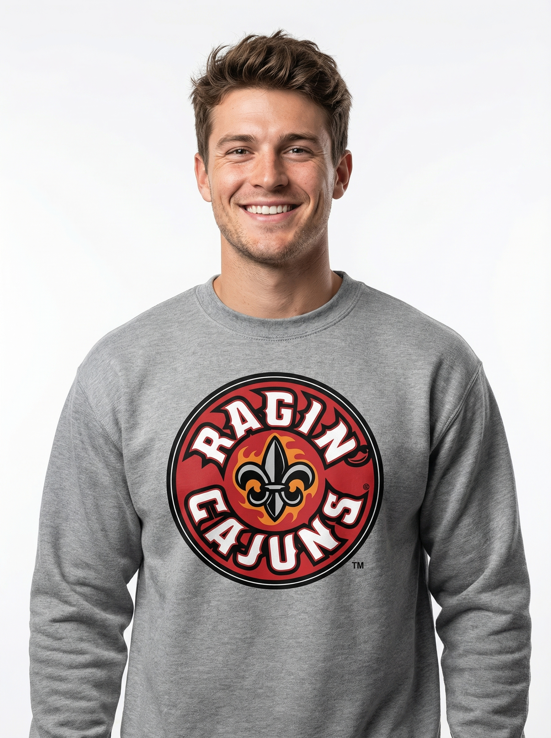 Louisiana Lafayette Men's | "Circle Ragin Cajuns" Crew Neck