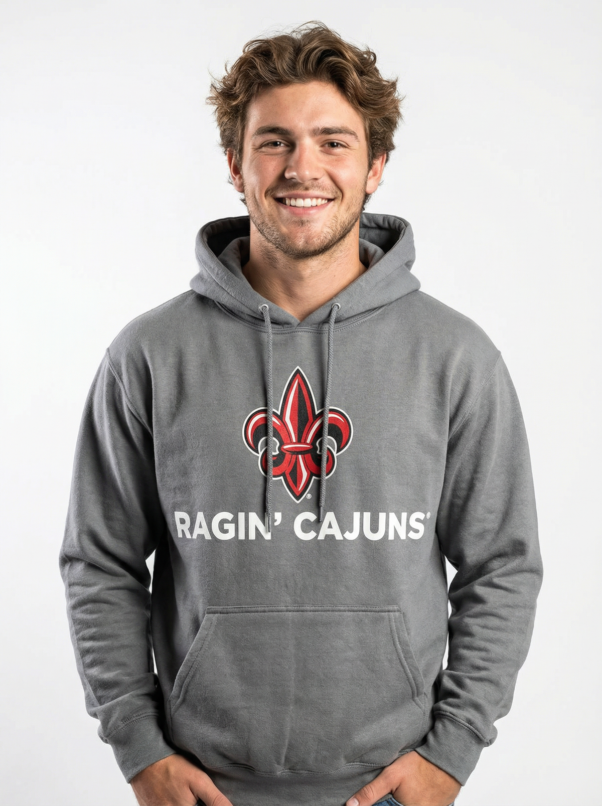 Louisiana Lafayette Unisex | "Fleur-De-Lis Ragin Cajuns" Hoodie
