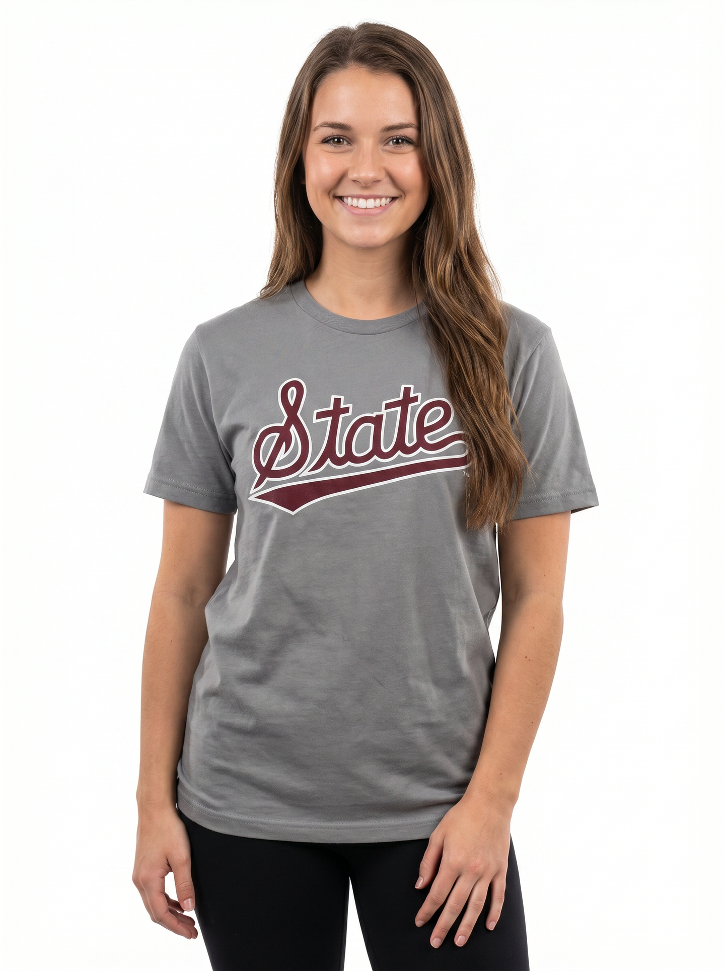MSU Bulldogs Women's | "State Script Gray" Tee