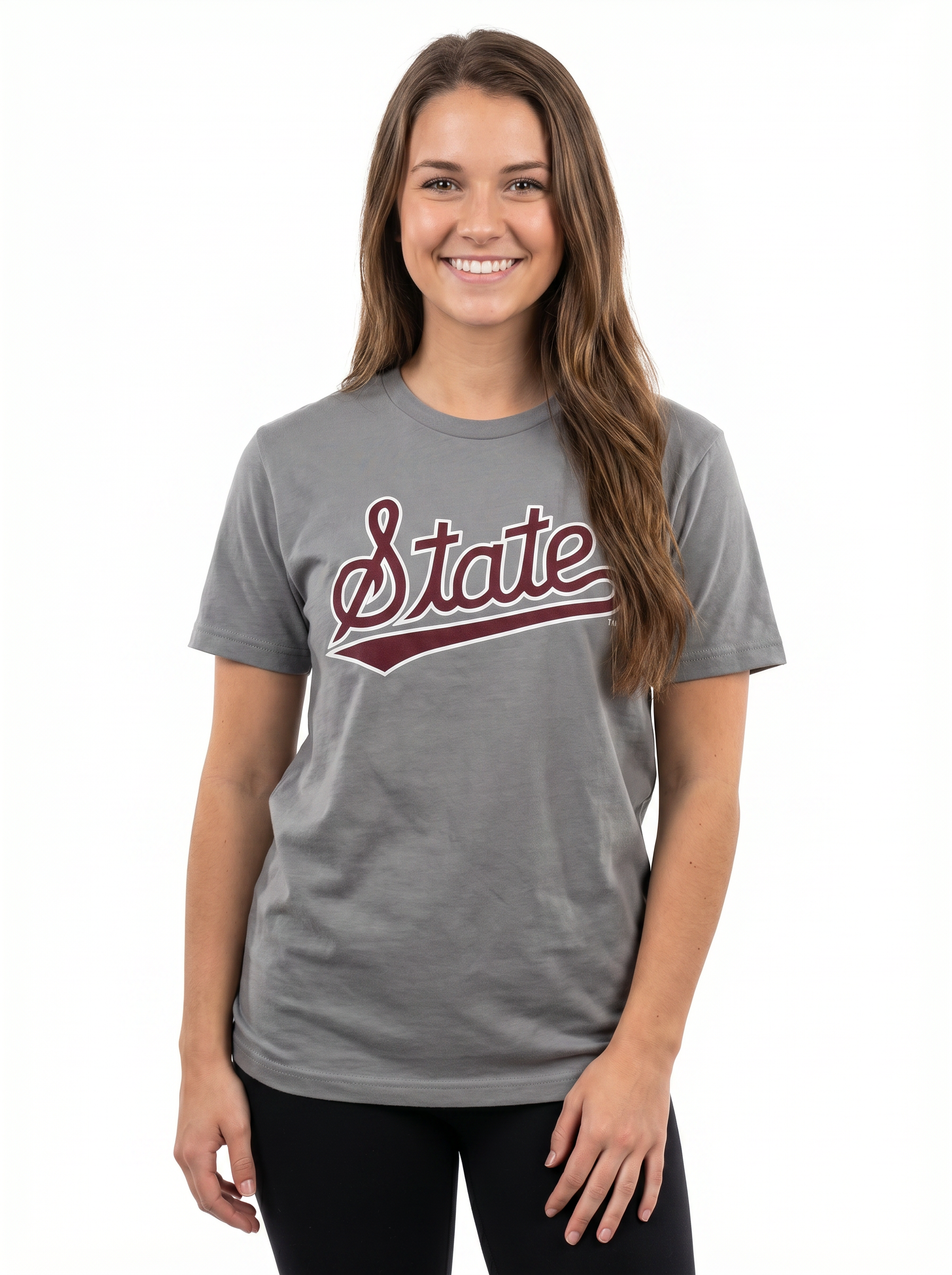 MSU Bulldogs Women's | "State Script Gray" Tee