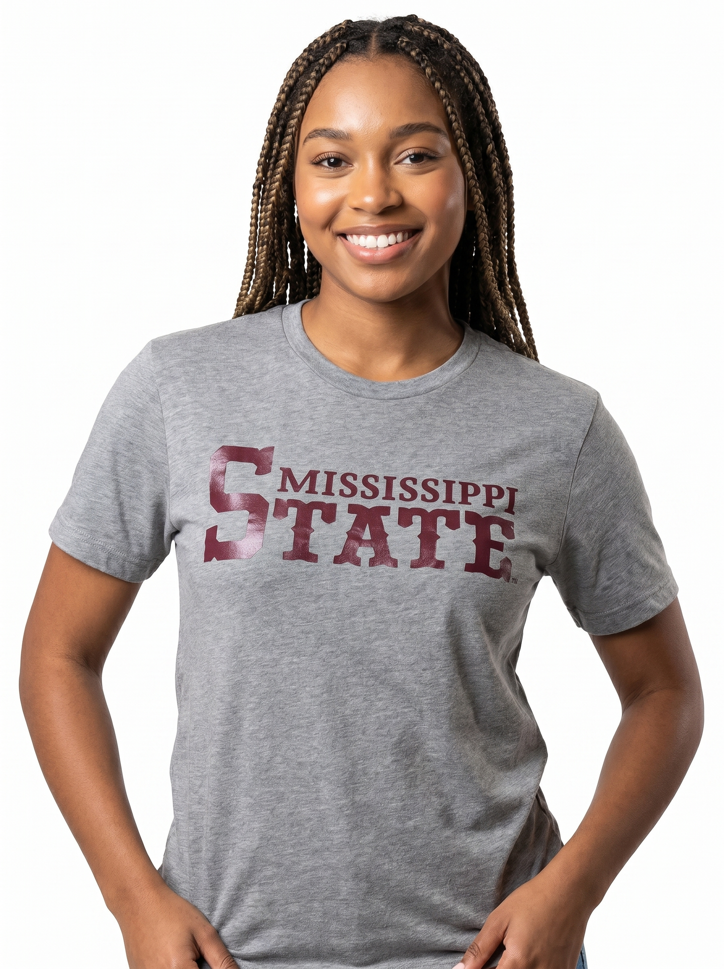 MSU Bulldogs Women's | "Mississippi State Block" Tee