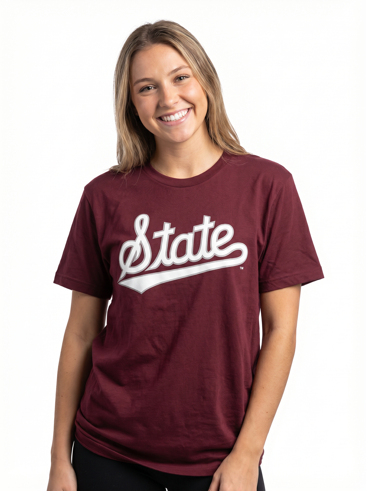 MSU Bulldogs Women's | "State Script Maroon" Tee