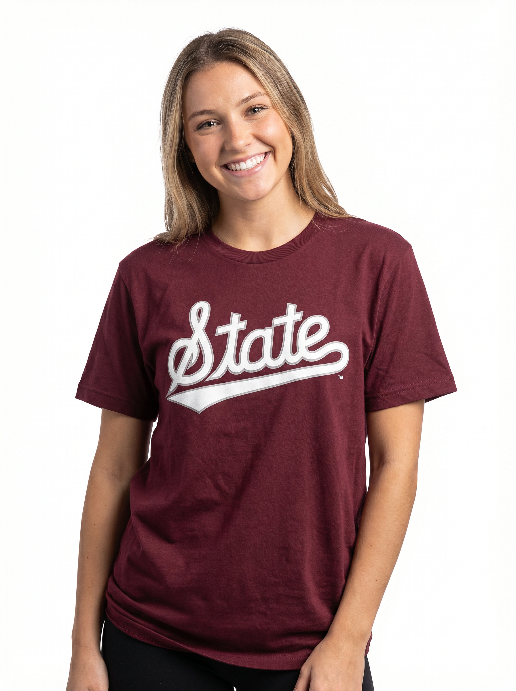 MSU Bulldogs Women's | "State Script Maroon" Tee