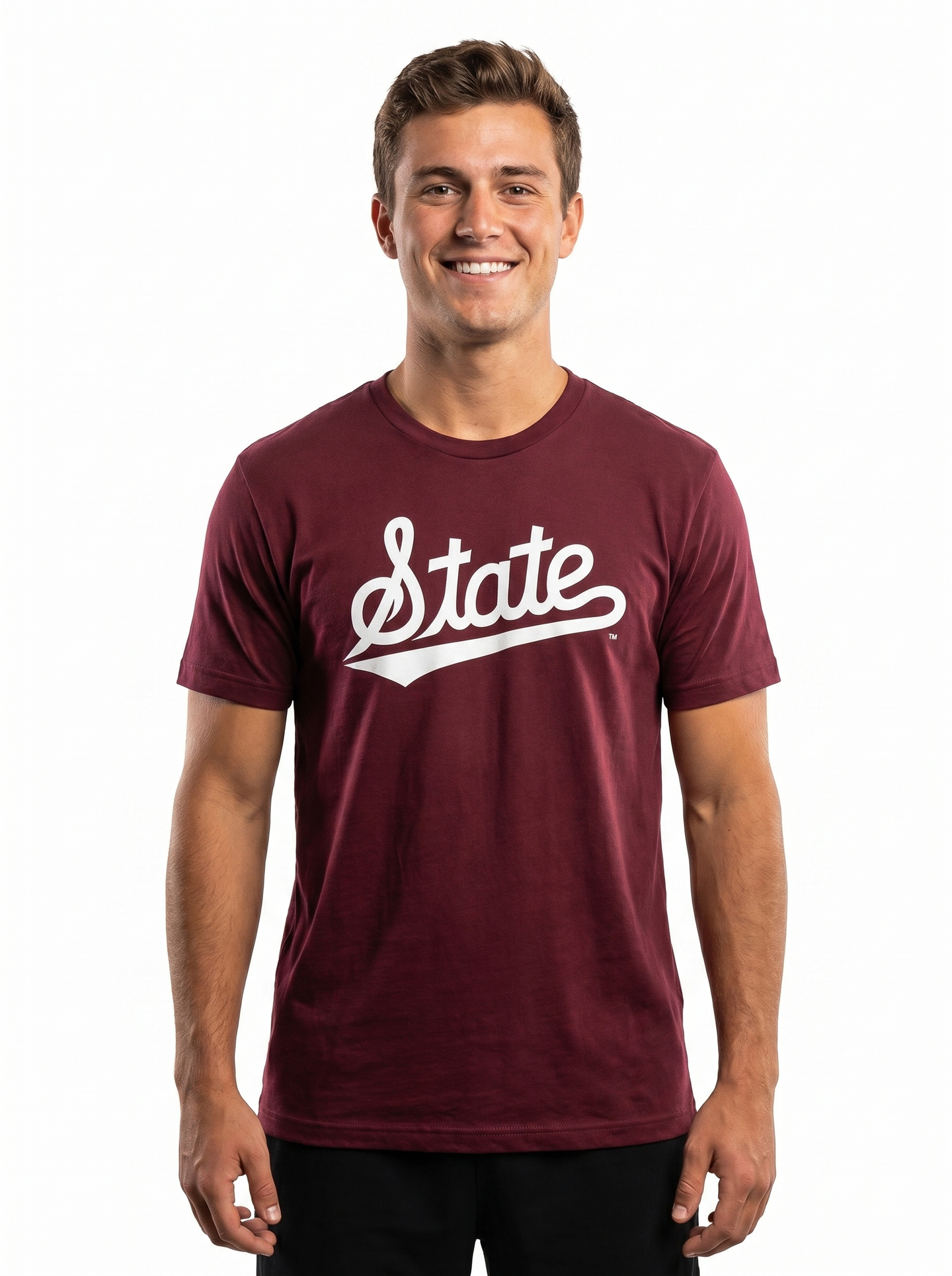 MSU Bulldogs Men's | "State Script Maroon" Tee