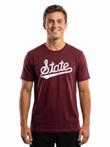 MSU Bulldogs Men's | "State Script Maroon" Tee