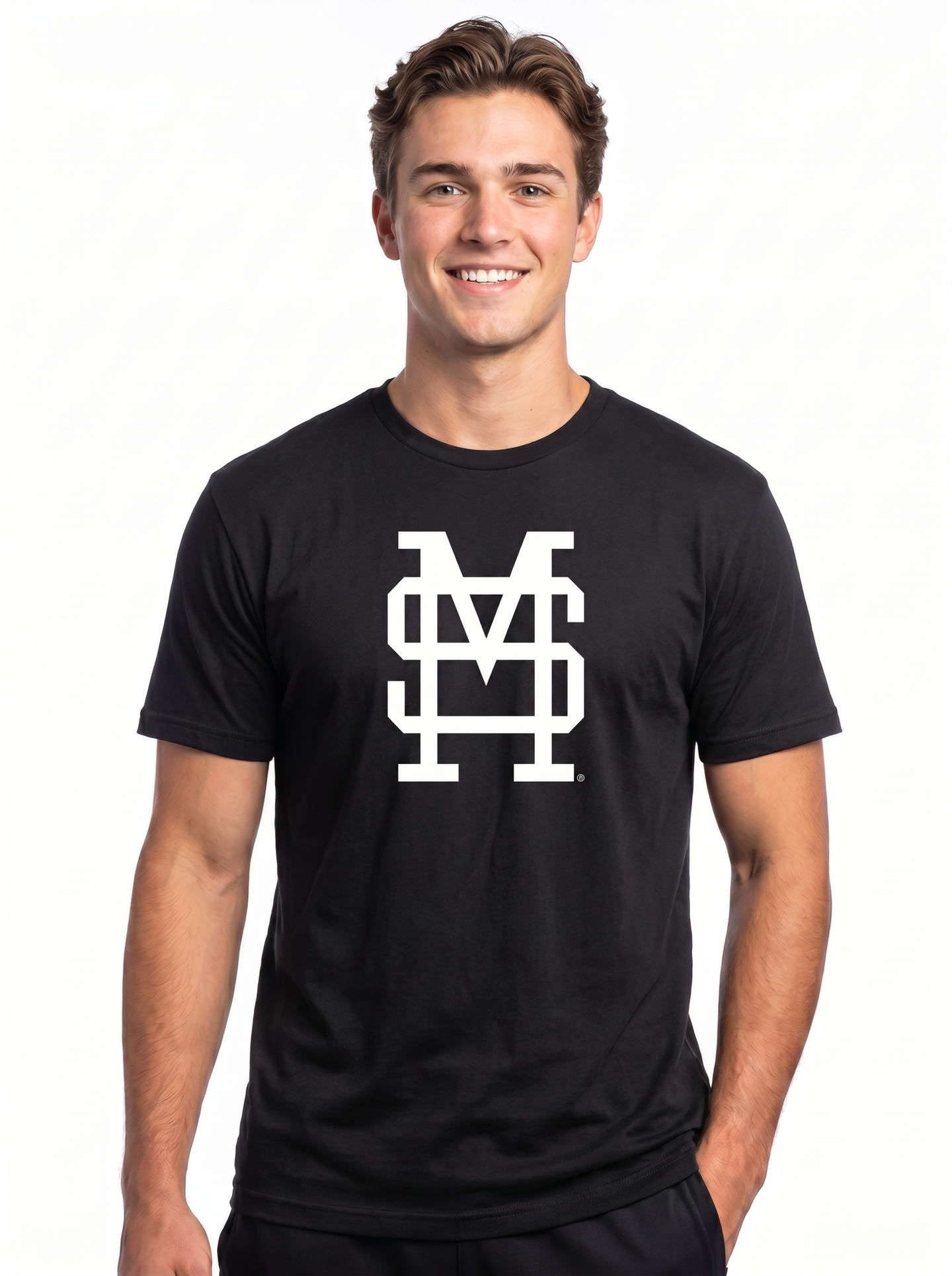 MSU Bulldogs Men's | "Interlocking MS" Tee