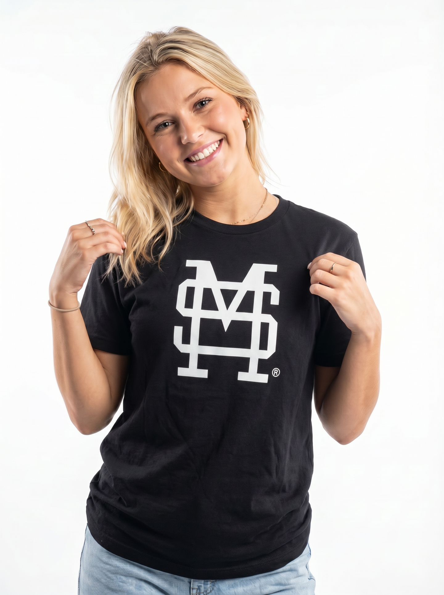 MSU Bulldogs Women's | "Interlocking MS" Tee