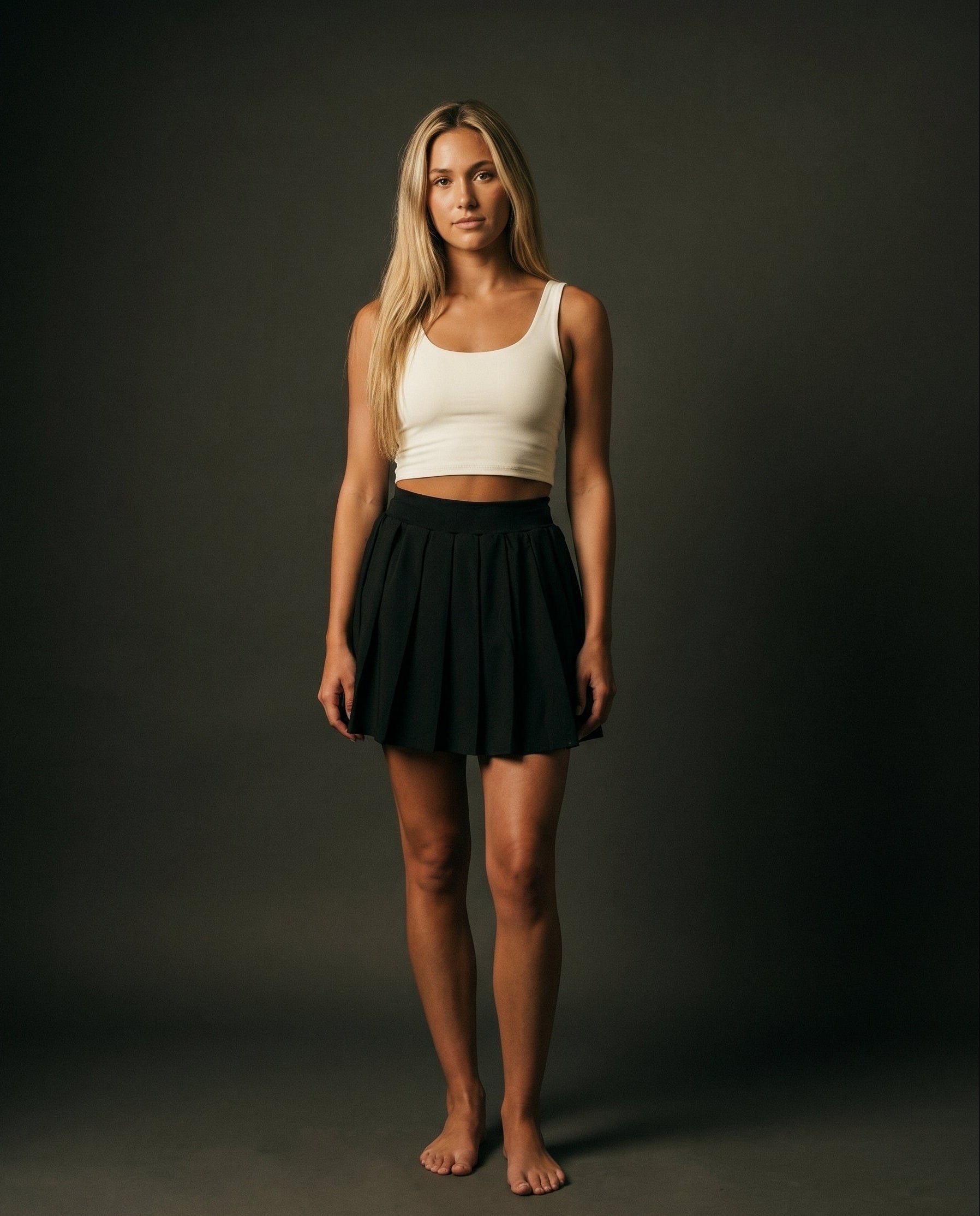 The Onyx | Pleated Skort