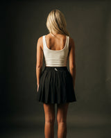 The Onyx | Pleated Skort