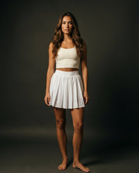 The Blanc | Pleated Skort