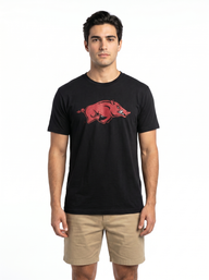 Arkansas Razorbacks Men's | "Running Razorback" Tee