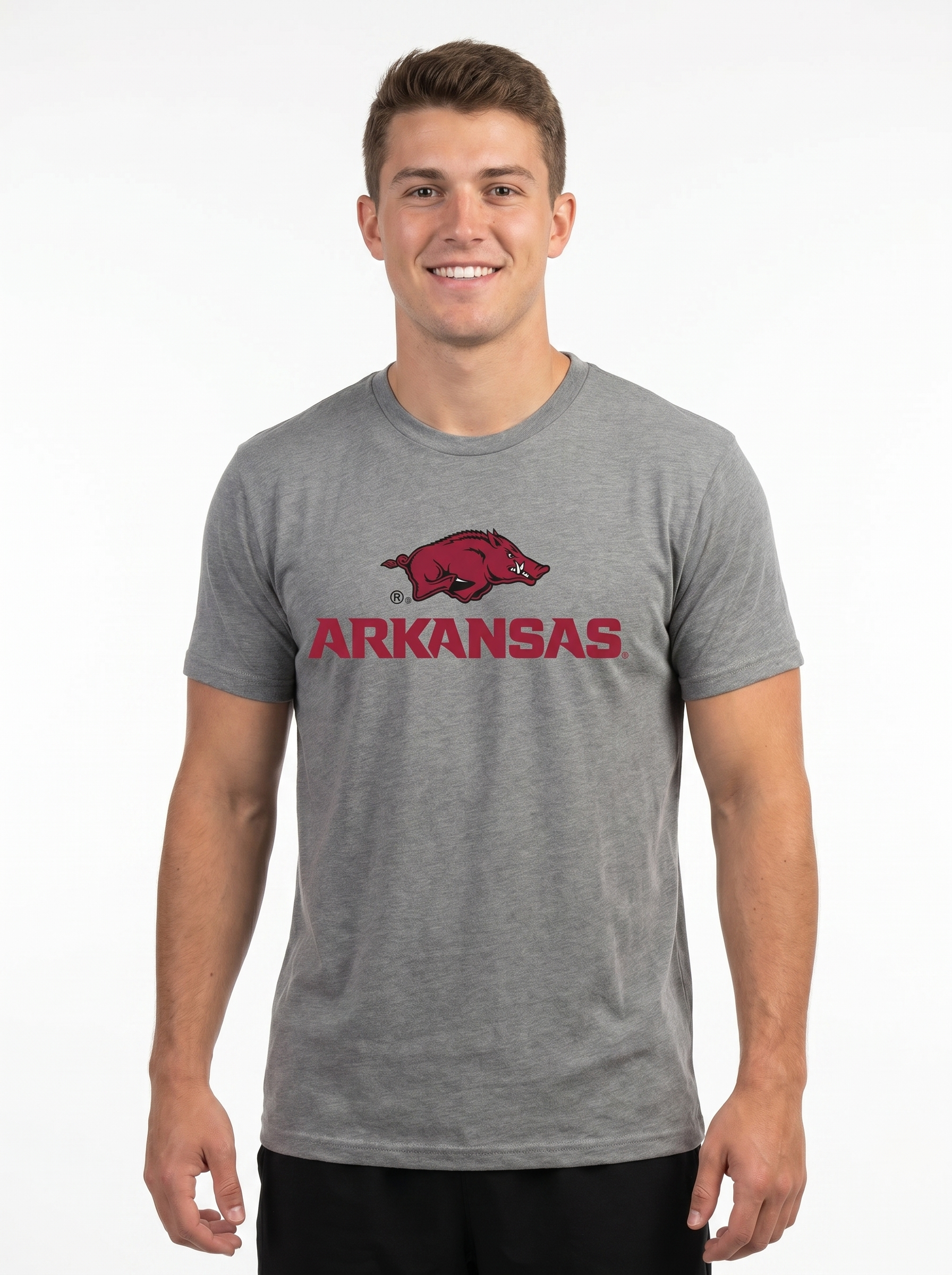 Arkansas Razorbacks Men's | "Razorback Lockup" Tee