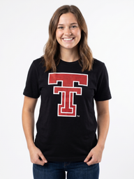 Texas Tech Red Raiders Women's | "Double T Black" Tee
