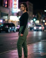 The Tarmac | Nylon Joggers (Green) — Women's