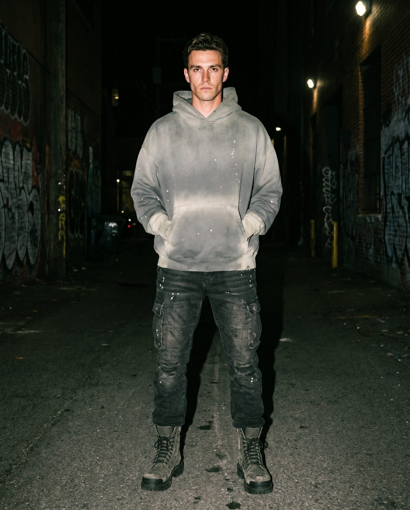 The Overcast | Acid-Wash Hoodie — Men's