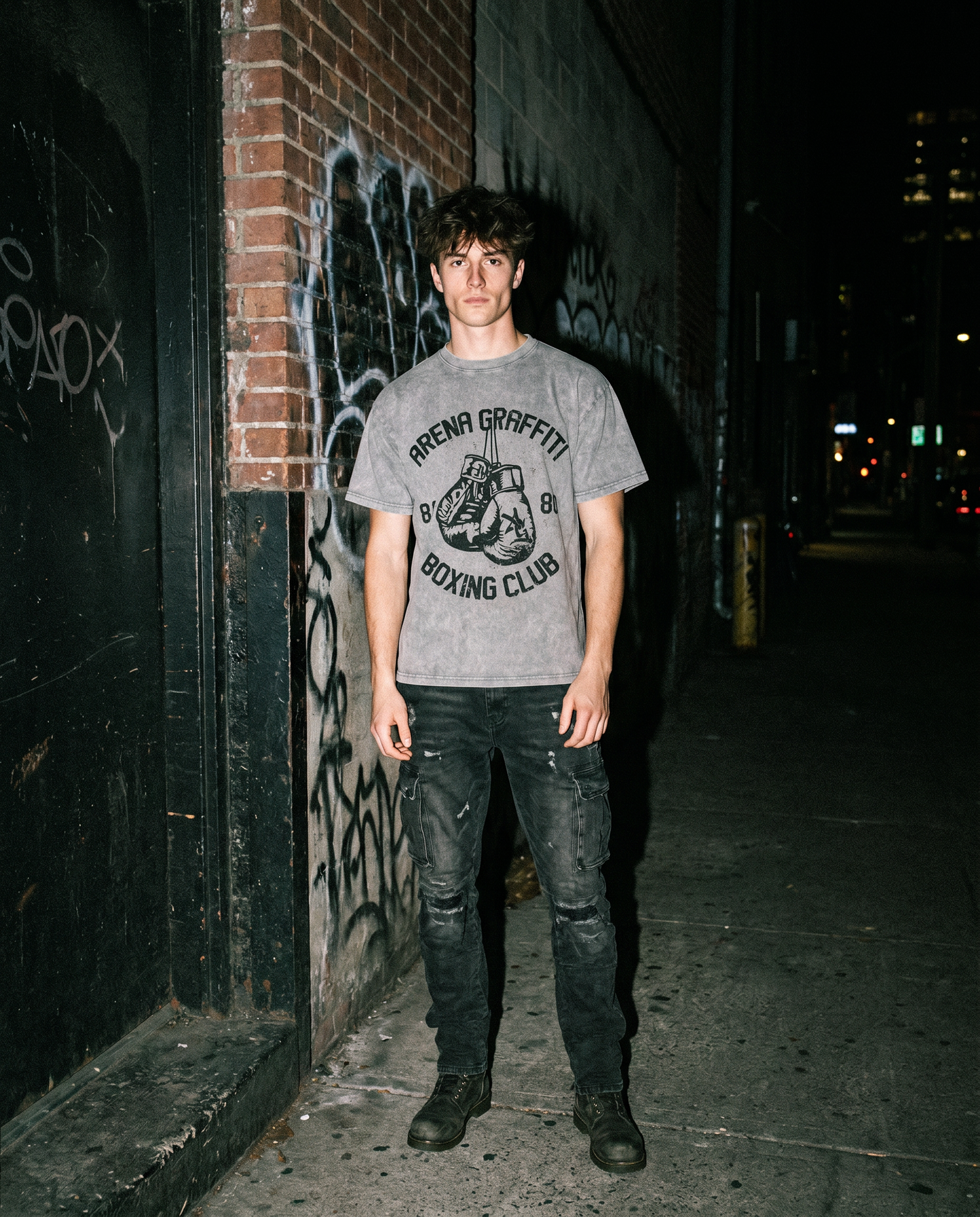 The Contender | Grey Boxing Tee — Men's
