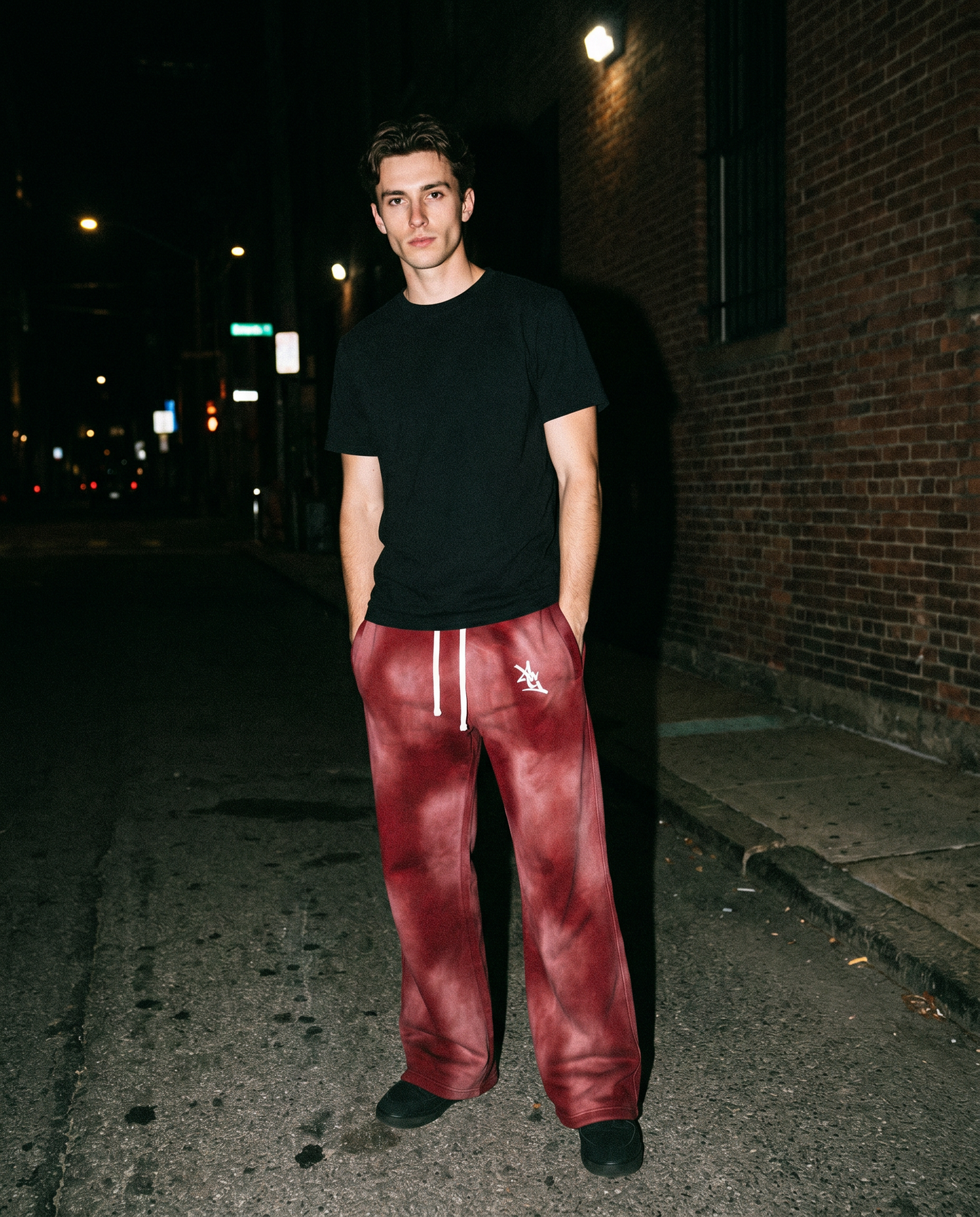 The Crimson | Acid-Wash Sweatpants — Men's