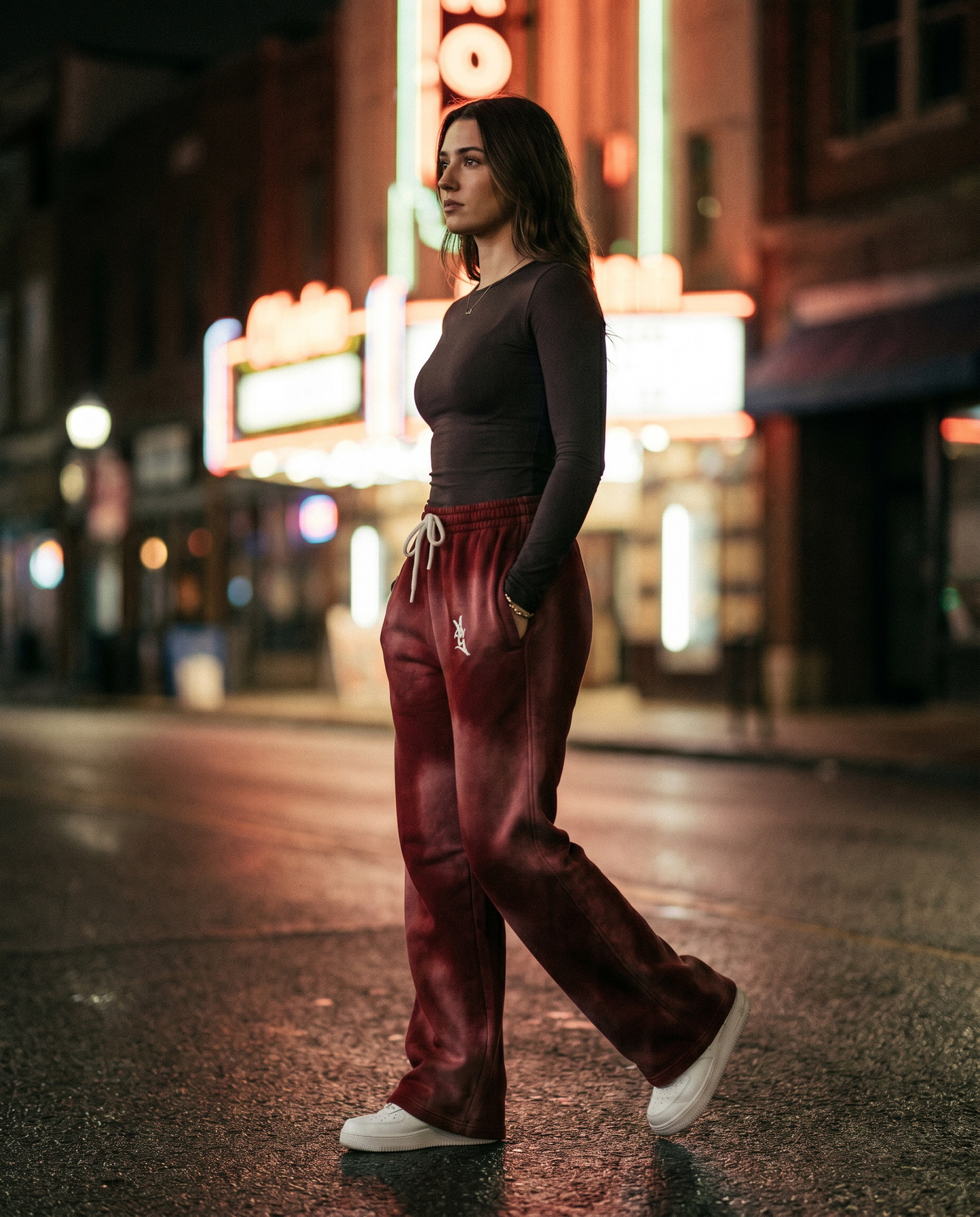 The Crimson | Acid-Wash Sweatpants — Women's