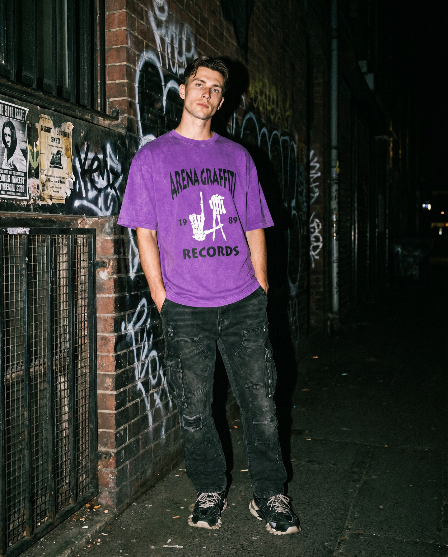 The Vinyl | Records Tee (Purple) — Men's