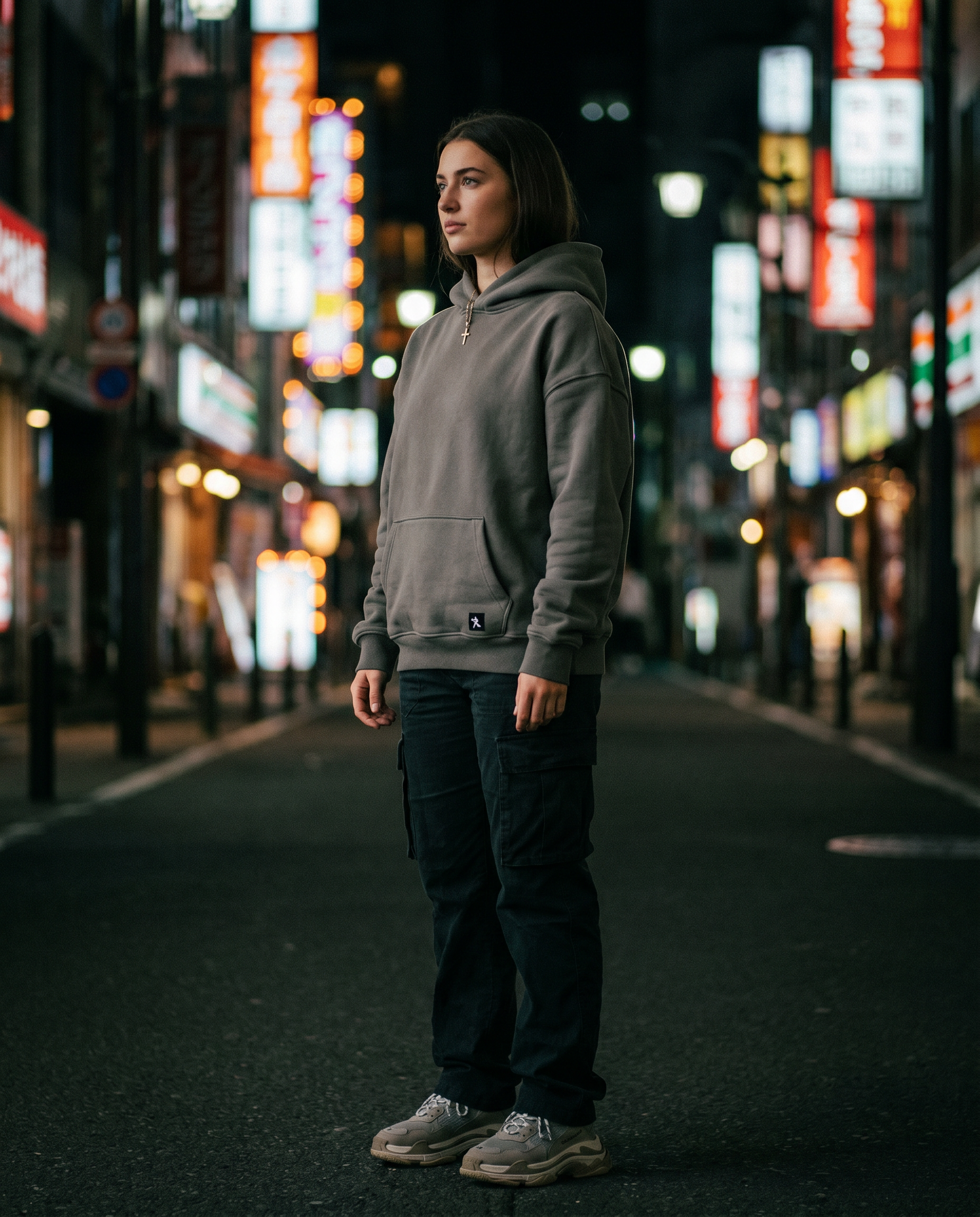 The Standard | Labeled Hoodie (Gray) — Women's